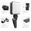 FL02Mini Lampe d'appoint LED pour caméra, selfie, téléphone portable, ordinateur, visioconférence, éclairage d'appoint à intensité variable 4
