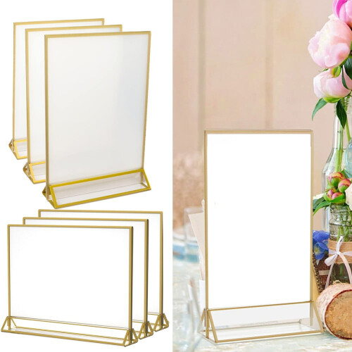 Acrylic Phnom Penh Table Card Wedding Number Plate Menu Stand Table Card 2