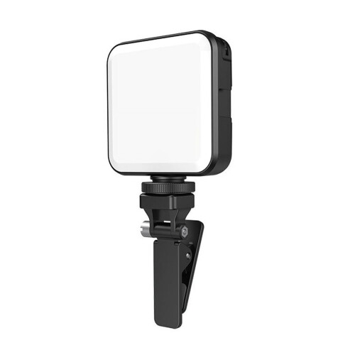 FL02Mini Lampe d'appoint LED pour caméra, selfie, téléphone portable, ordinateur, visioconférence, éclairage d'appoint à intensité variable 2