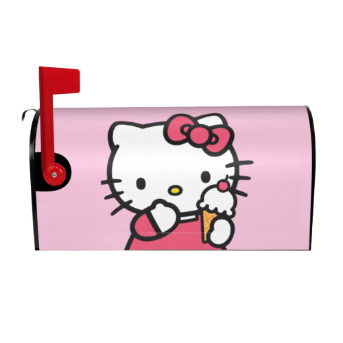 Χαριτωμένο Hello Kitty, κουτί αλληλογραφίας με κινούμενα σχέδια, κάλυμμα κουτιού
