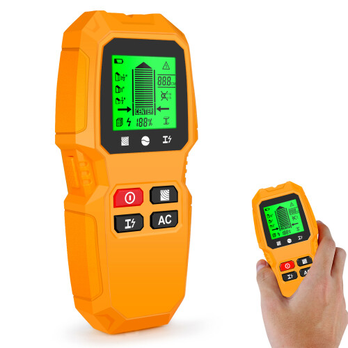 Grusce Stud Finder Wall Scanner, Precise Multifunctional Detector for Wood, Metal, Studs, LED Display, Battery Operated 2