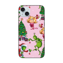 Grin-Ch kompatibelt med iPhone 15 telefoncover, stødsikkert telefoncover med PC + TPU til dobbeltkamera kompatibelt med iPhone 15