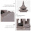 1 τεμάχιο Προσομοίωση Pavilion Rockery Microlandschaft Supply (Καφές) 3