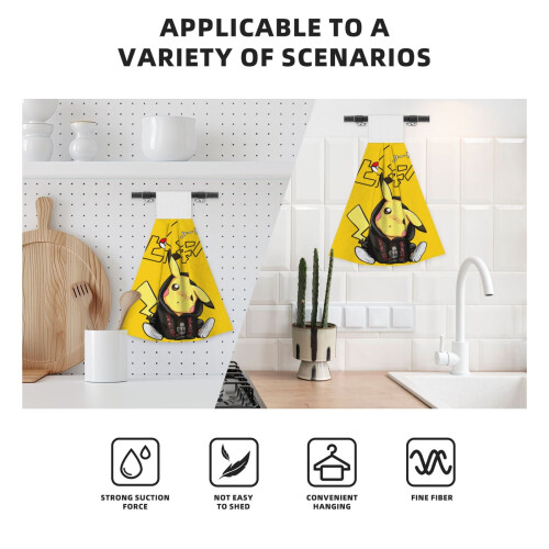 Bb5-40-50Χεροπετσέτες με θηλιά Velcro, μαντηλάκια χεριών σε χρώμα Coral Velvet για κουζίνα και 1