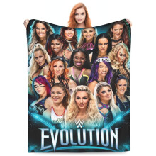 Sasha Banks plaid, ultrazachte en knusse flanellen fleece deken voor jongens, meisjes en volwassenen, lichtgewicht pluche voor op de bank, het bed,