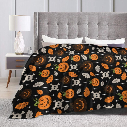 Εξαιρετικά μαλακή κουβέρτα για το Halloween, ελαφριά, αφράτη, ζεστή κουβέρτα φανέλας 1