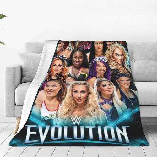 Κουβέρτα Sasha Banks, εξαιρετικά μαλακή άνετη φανέλα από φλις για αγόρια κορίτσια 1