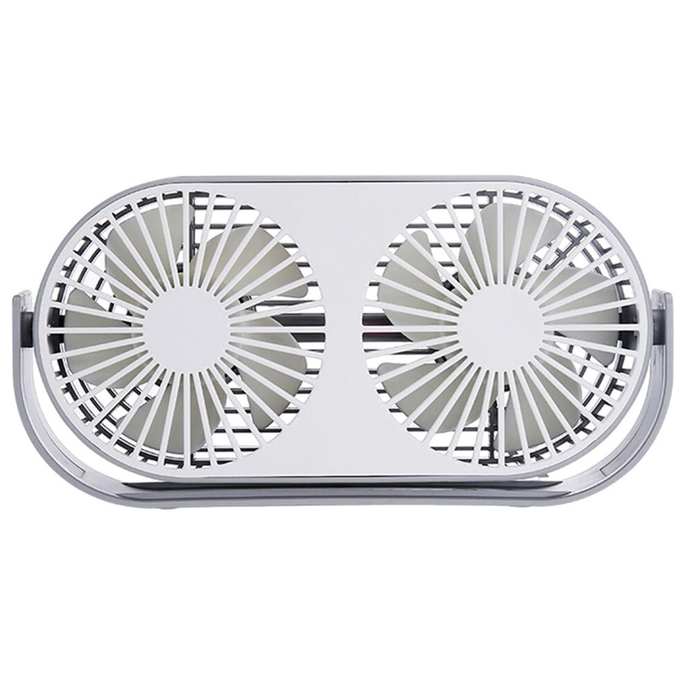 Small Fan Desktop Double-Headed,-Blade Aromatherapy Fan, Usb Rechargeable Tabletop Fan With Aromatherapy Tablet In 3 Speeds 9395123376530