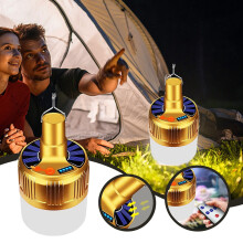 Super jasná solární dobíjecí LED žárovka, bezdrátové nouzové světlo, dobíjecí přes USB, venkovní kempování, vánoční dekorace,