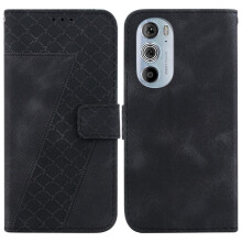 Telefoncover til Motorola Edge Plus2022 Kortholderfunktion Flip Folio Cover PU Læder Præget Mønster Pung