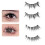 Magnetic Reusable False Eyelashes with Applicator, 2 Pairs Model 3 1