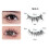 Magnetic Reusable False Eyelashes with Applicator, 2 Pairs Model 3 5