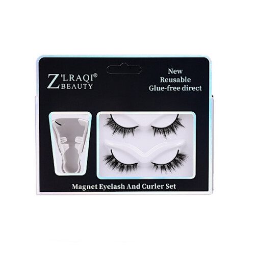 Magnetic Reusable False Eyelashes with Applicator, 2 Pairs Model 3 2