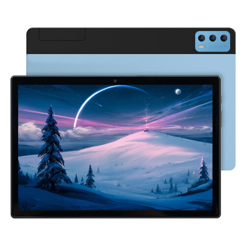 Tablette Jacenvly 10,1", Android Quad-Core, 2+16 Go, double caméra, double SIM, compatible avec les décorations de remise de diplômes, couleur 2
