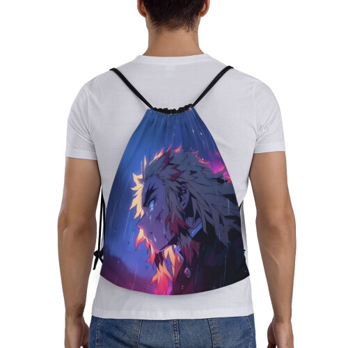 Τσάντα Demon Slayer Classic με κορδόνι, πτυσσόμενη, αθλητική, γυμναστικής, τσάντα με 1