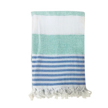 Winysin Turkse katoenen bad-, strand-, spa- en yogahanddoek met franjes