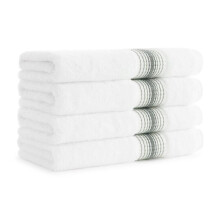 Bavlněné ručníky do koupelny (4 ks), ombré proužky, 18x32, 600 g/m², měkké