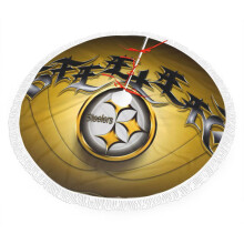 Sciorta Crann Nollag na Steelers, comhoiriúnach le maisiúcháin NFL, 30" 36" 48", dathanna foirne peile boga, suiteáil éasca, bronntanas iontach