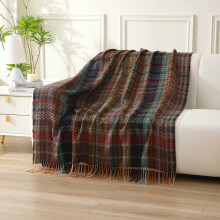 2024Kcavykas Winter-Sparangebot Weihnachtsdecke, bedruckter Flanell & doppelseitiger Samt, Polyester, passend zur Weihnachtsdekoration