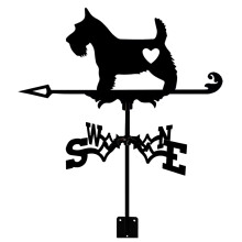 Garden Weather Vane Stainless Steel Retro Design Wind Direction Indicator for Roof and Yard