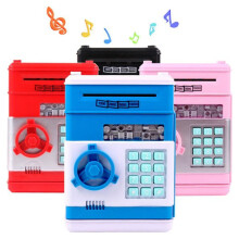 Kerstspaarvarkentje met elektronische mini-geldautomaat, speelgoed, veilige spaarpot met wachtwoord en codeslot voor kinderen, jongens en meisjes,