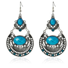 Σκουλαρίκια με γάντζο και ένθετο Rhinestone από την Bohemia Lady, κοσμήματα για πάρτι και