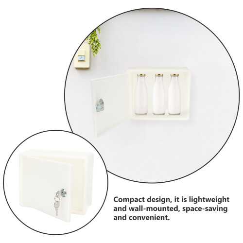 Door Milk Box Small Mailbox Locked Black Wall Mount Mailboxes for outside Large 2