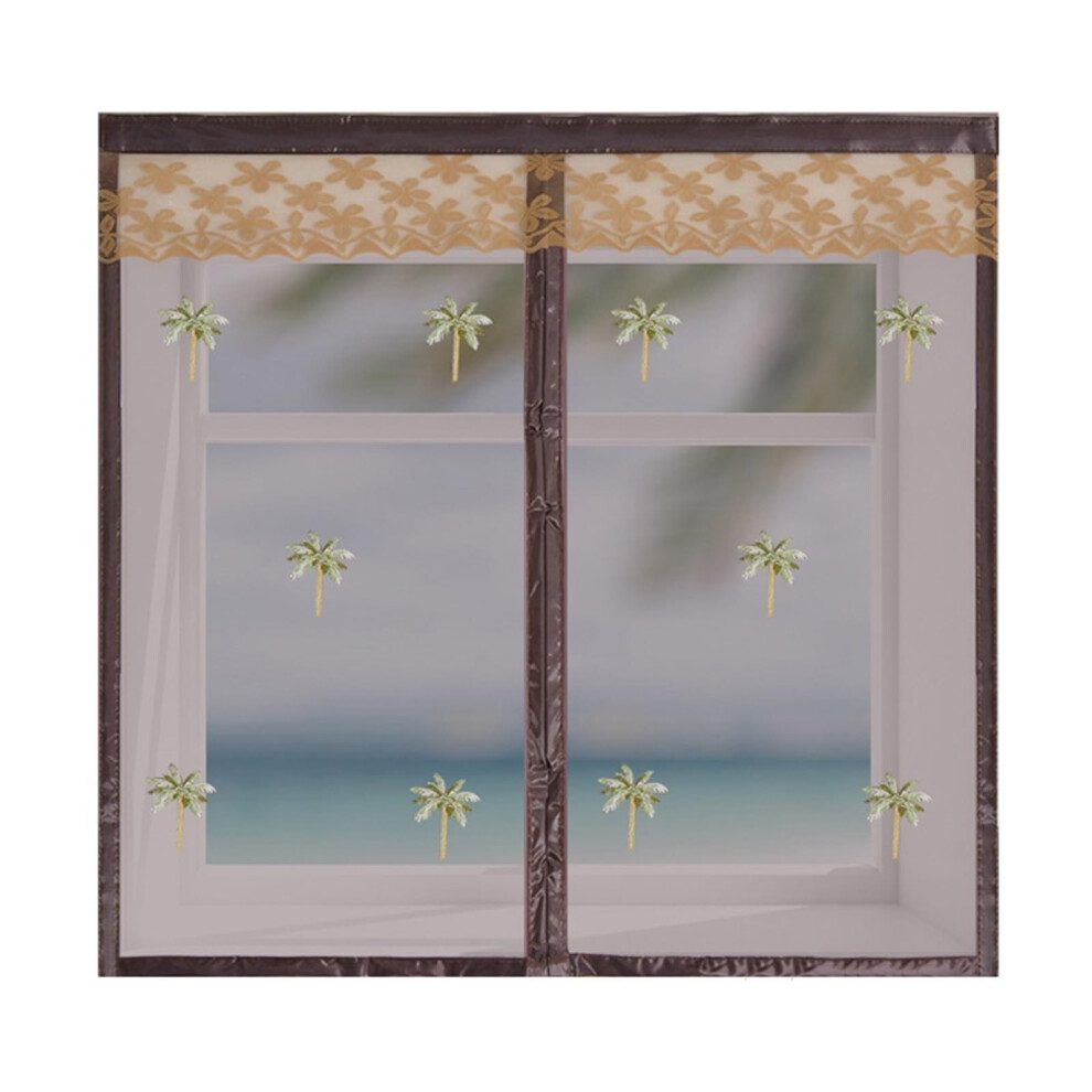Magnetic Window Screen 80X150cm Durable Fiberglass Mesh Easy Install Clear View Hands 9164114600172