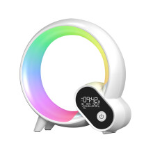 Quinlirra50% de lascaine Solas Fuaime Bluetooth Chliste le Aip Solas Tábla Ilfheidhmeach LED Clog Aláraim Laistigh Solas Oíche Beag Dúisigh