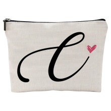 Jacenvly Robuste Aufbewahrungstasche, Make-up-Etui „You Send Love“ – Kosmetiktasche als Geschenk für Freunde – Make-up-Tasche für die beste