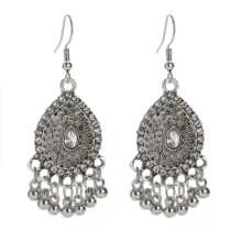 RSAMD Vintage Etnische Zilveren Gypsy Indiase Oorbellen voor Dames Boho Retro Sieraden-2