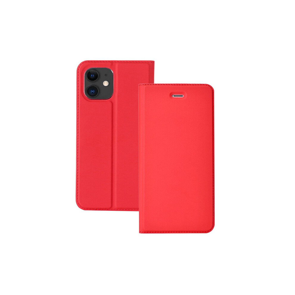 Compatible With Iphone 12 Mini - Elegant Smart Wallet Case Red 9395123676340