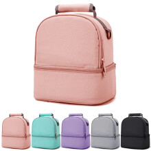 Isolierte Mama-Rucksacktasche zur Aufbewahrung von Babymilch und Babynahrung, Thermotasche für Babypflege, Flaschenfütterung, Rosa