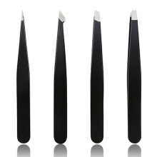 4 pcs tweezers, professional stainless steel tweezers, precision