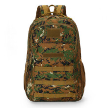 Outdoor Backpack, Mountaineering Hiking Pack, Large Capacity Jungle Camouflage, Compatible with Men/Women Travel & School Use