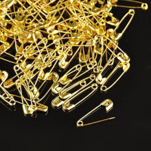 100 pcs. Safety pins 20x5x1.5 mm. (4 Choices) Gold