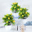 Yesbay Simulation Bonsai ed Creating Vitality Plastic Fake12Mesh Lemon Τεχνητό φυτό σε γλάστρα Διακόσμηση 1