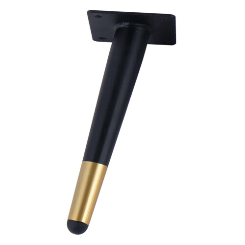 Pés de metal para móveis, de 4 a 12 polegadas, para substituição em sofás, cômodas e outros móveis, com furos de montagem pré-perfurados. 2