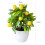 Yesbay Simulation Bonsai ed Creating Vitality Plastic Fake12Mesh Lemon Τεχνητό φυτό σε γλάστρα Διακόσμηση 3