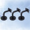 3Pcs Professional Solid Stainless Steel Handrail Wall Mounted Brackets Supports(Black) 6