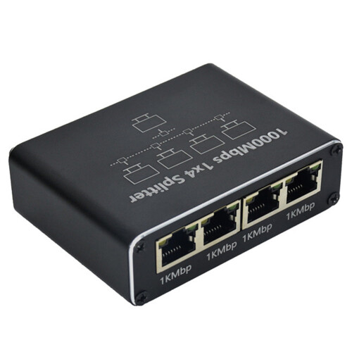 1Til4Ethernet-splitter1000Mbps RJ45-splitter LAN-splitter for Cat5/5e/6/7/8