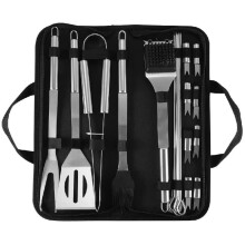 20piece Camping Grill Accessory Set, Stainless Steel BBQ Utensil Set,  Grilling Gift for Men and Women