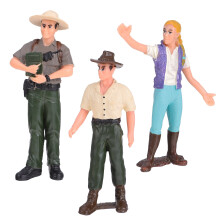 3pcs Farmer People Figures Realistic Farmer Figurines Farming Man Model Farm Playset for Kids Toldders Accessories