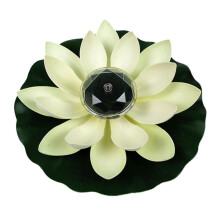 SUPERHOMUSE Pool Landscape Floating Lotus LED Energy Saving Lotus Solar Powered Night Light For Garden Pool Pond Fountain Decoration