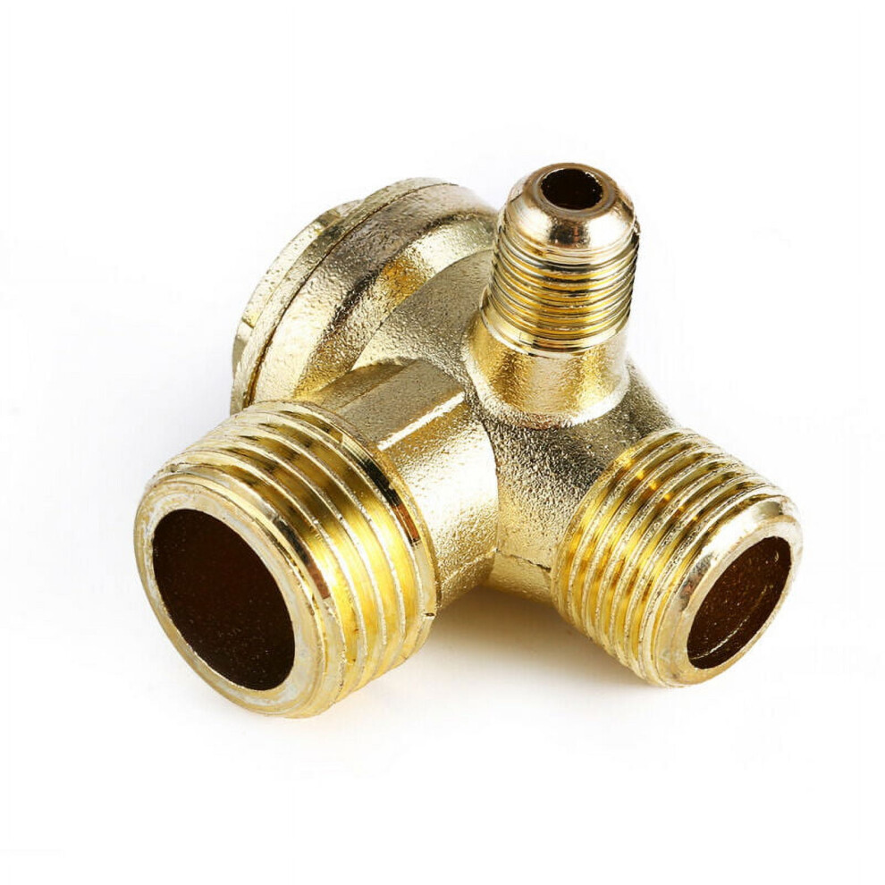 Gdhome 3-Way Unidirectional Check Valve Connect Pipe Fittings For Air Compressor 9071309622294