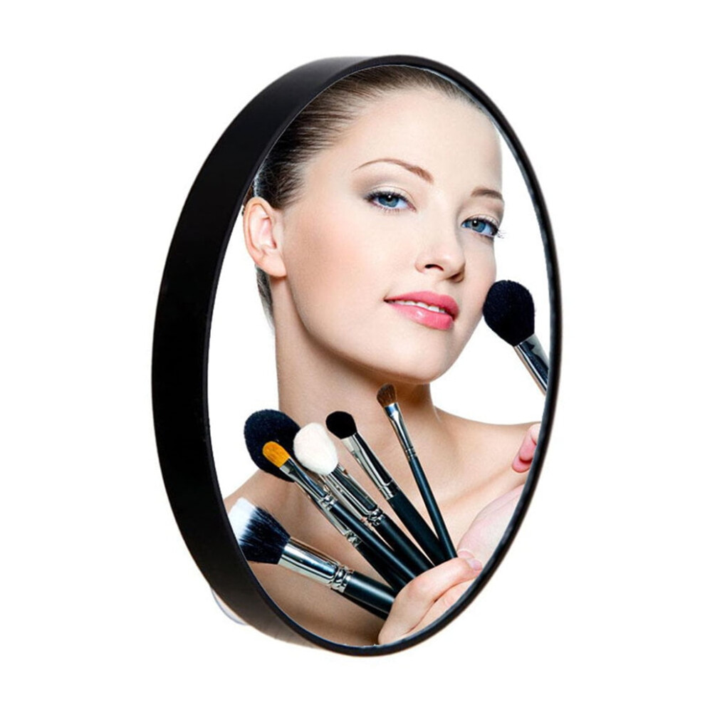 SANAG Portable Round Makeup Mirror with ABS Plastic Shell Pocket Magnifying Cosmetic Mirror, 10x