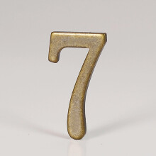 Antique Bronze SelfAdhesive Door Numbers, WeatherResistant Metal House Number Signs 7.5CM