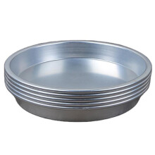 Zoyueyie 5 Pcs Aluminium Alloy Dinner Plates Outdoor Dinner Plate Durable BBQ Plates