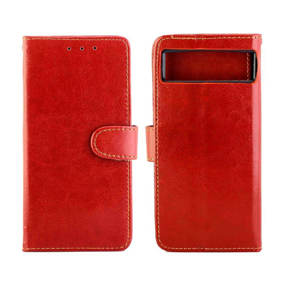 Flip Case For Google Pixel 6A Kickstand Shockproof Magnetic Closure Pu Leather Card Holder 9425574721822