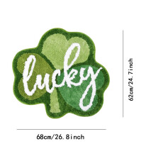 Tapis de sol OYIGU pour la Saint-Patrick, antidérapant, lavable et absorbant, idéal pour la porte de salle de bain, la baignoire, la douche, la